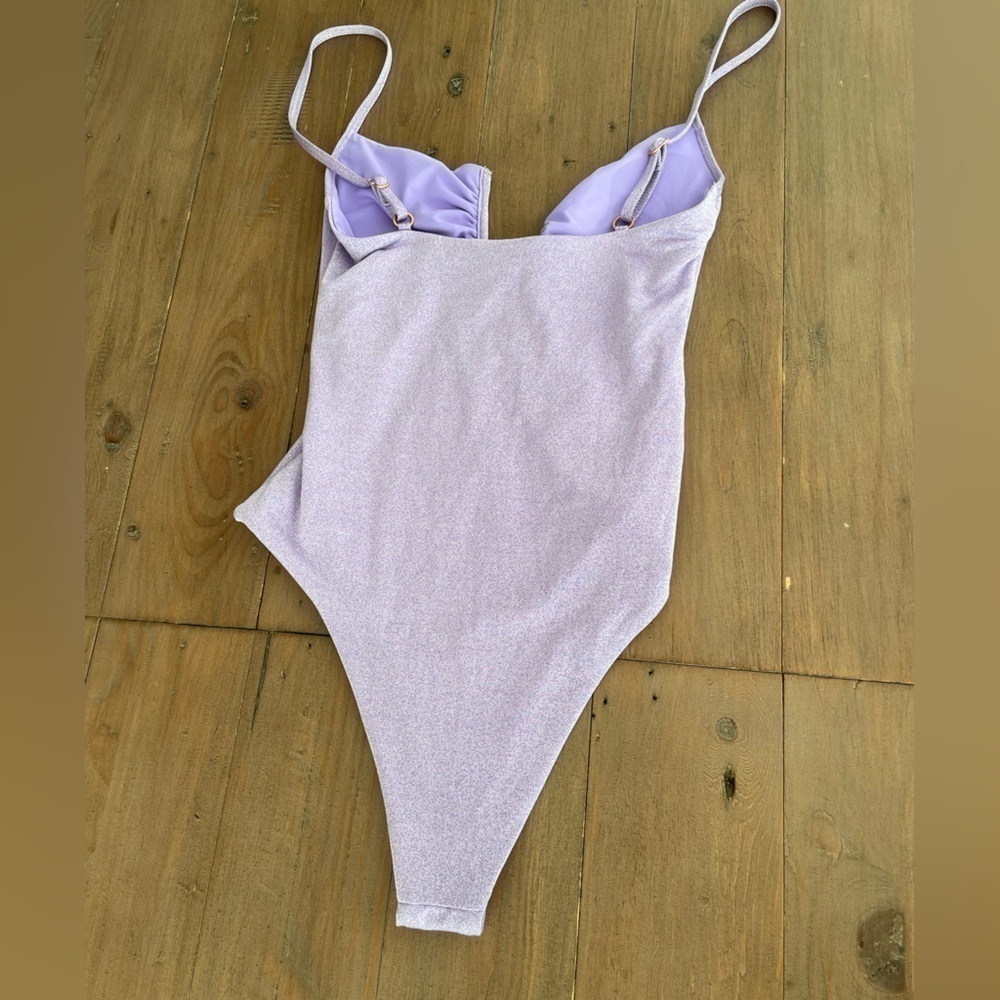 L*Space Shimmer Amethyst Roxanne Bitsy One Piece Swimsuit NWT - Picture 6 of 8